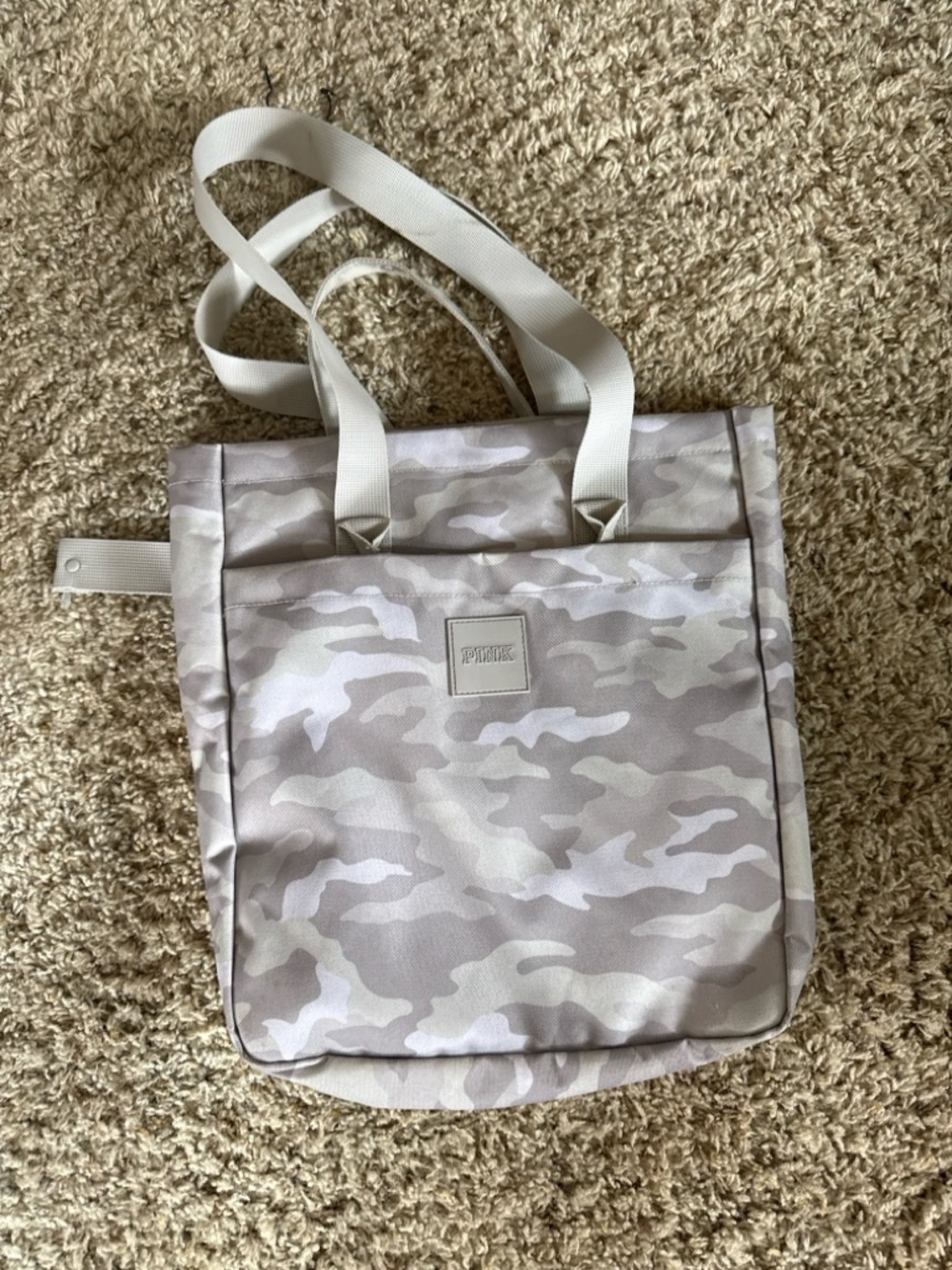 PINK Victoria's Secret Neutral Camo Tote Bag